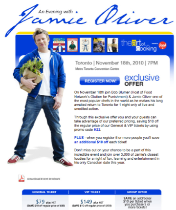 Jamie Oliver in Toronto