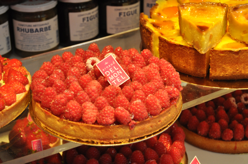 tarte aux framboises Delmontel rue des Martyrs