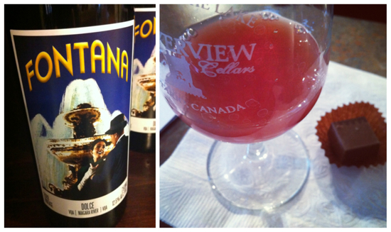 Riverview Cellars 2009 Fontana Dolce sangria with milk chocolate candied orange peel