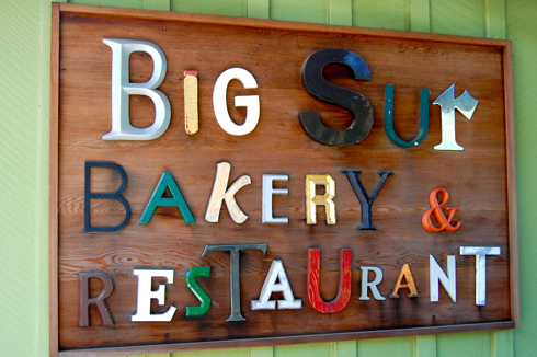 Big Sur Bakery sign