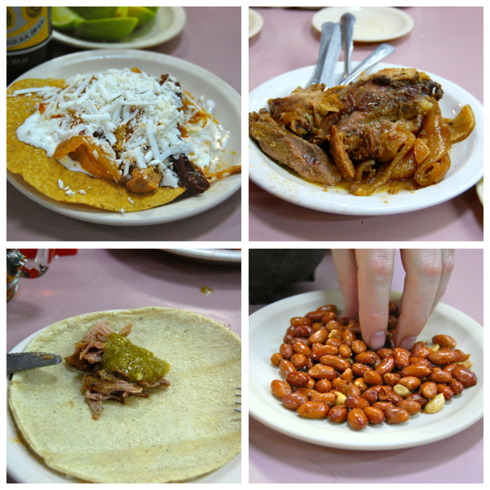 Food at Salon La Mascota