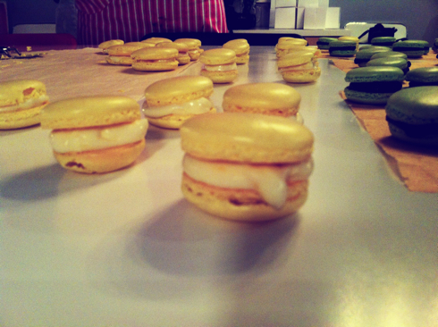 lemon macarons