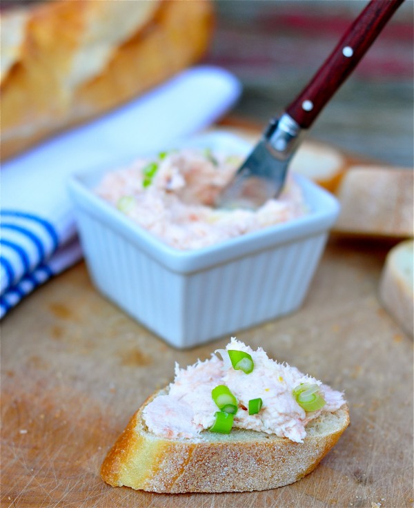 Salmon rillettes with cream cheese Around my French Table