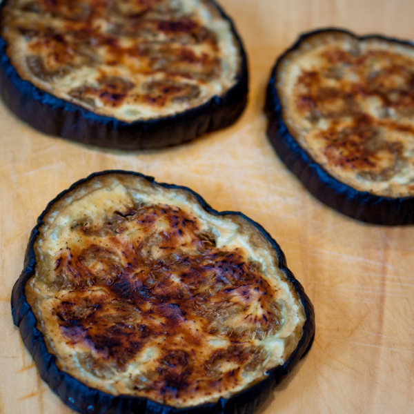 Oven baked eggplants