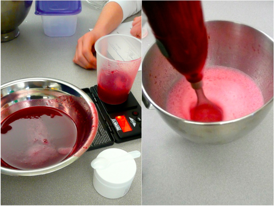 Making cranberry snow with John Placko