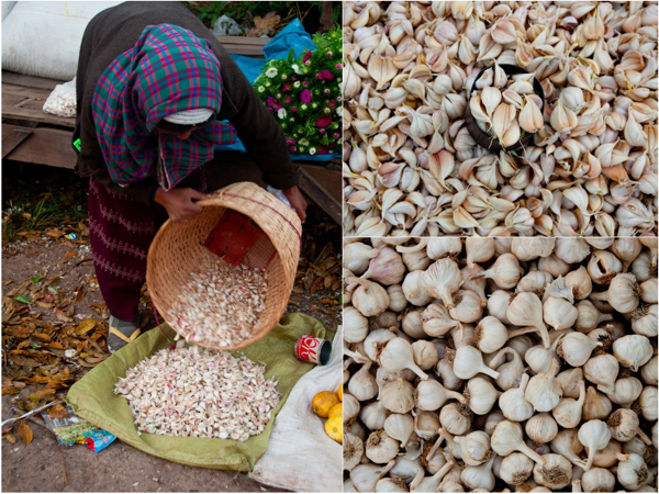 Garlic at Kalaw Market Garlic at Kalaw Market