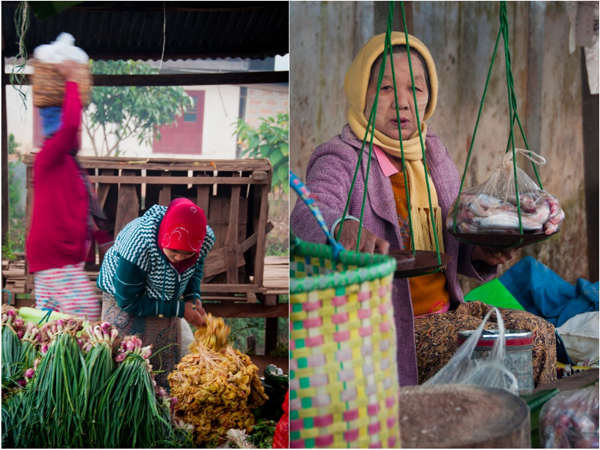 Morning market action Kalaw Morning market action Kalaw