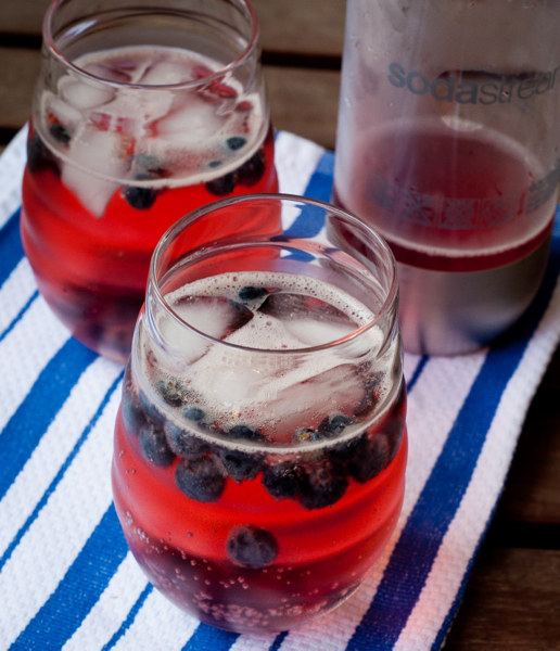 SodaStream Source with pomegranate and blueberries on eatlivetravelwrite.com