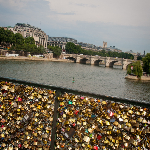 Love locks in Paris on eatlivetravelwrite.com