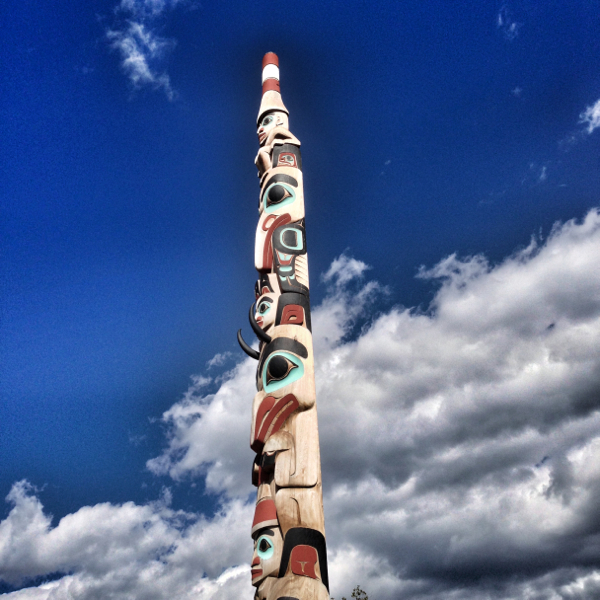 Totem pole in Jasper on eatlivetravelwrite.com