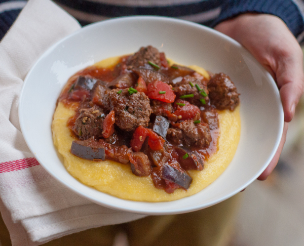 Meatballs alla Norma #savewithJamie on eatlivetravelwrite.com