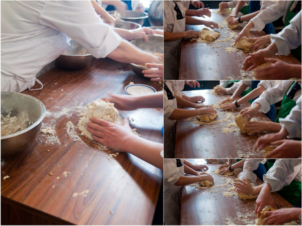 Kids making pasta dough on eatlivetravelwrite.com
