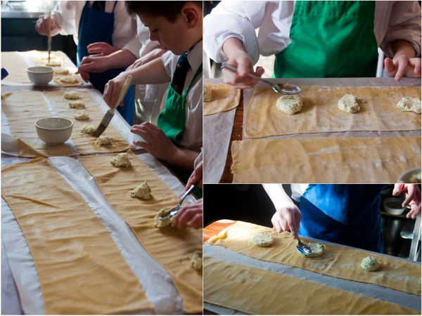 Pressing ravioli filling flat on eatlivetravelwrite.com