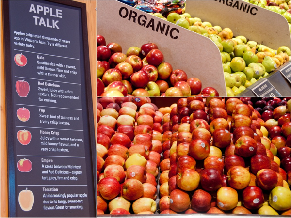 Apples in the supermarket on eatlivetravelwrite.com