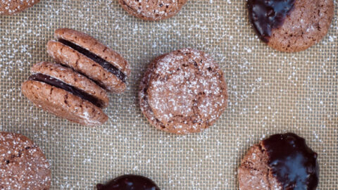 Chocolate macarons de Nancy with Green + Blacks chocolate ginger ganache on eatlivetravelwrite.com