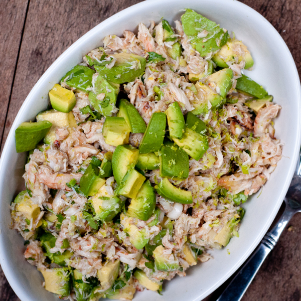 Dorie Greenspan crab and avocado salad from Around my French Table on eatlivetravelwrite.com