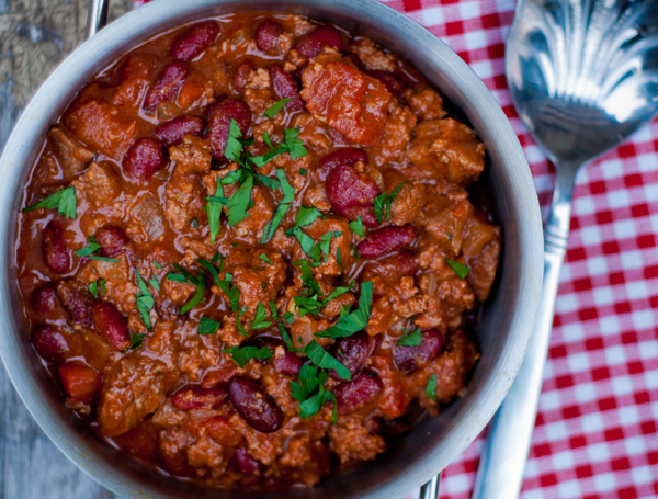 Chili con carne on eatlivetravelwrite.com
