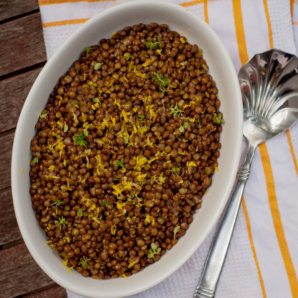 Dorie Greenspan French lentils on eatlivetravelwrite.com