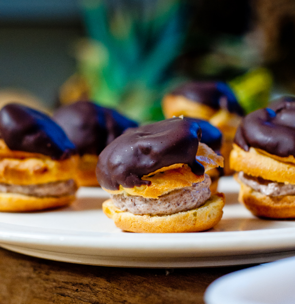 For French Fridays with Dorie Profiteroles filled with chocolate coeur a la creme on eatlivetravelwrite.com