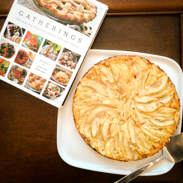 Pear and Cardamom cream cheese tart from Gatherings on eatlivetravelwrite.com