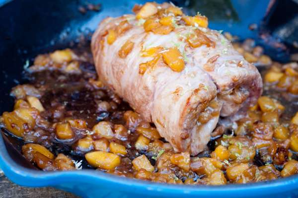 Roast pork tenderloin with mango sauce on eatlivetravelwrite.com