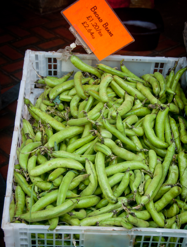 Broad Beans at Stroud Farmers Market on eatlivetravelwrite.com