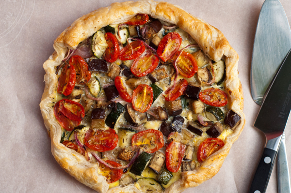 Quiche with ratatouille on eatlivetravelwrite.com