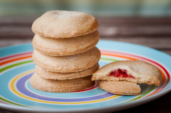 Jam Filled Sandwich Cookies from Baking Chez Moi on eatlivetravelwrite.com
