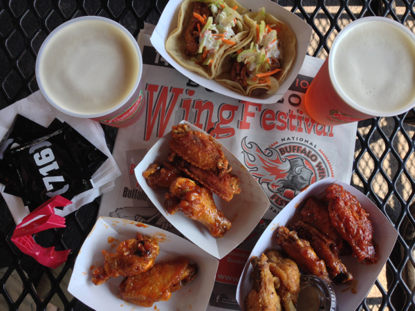 At the NAtional Wing Festival in Buffalo on eatlivetravelwrite.com