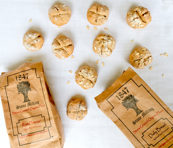 1847 Stone Milling flours for Rye soda bread rolls on eatlivetravelwrite.com