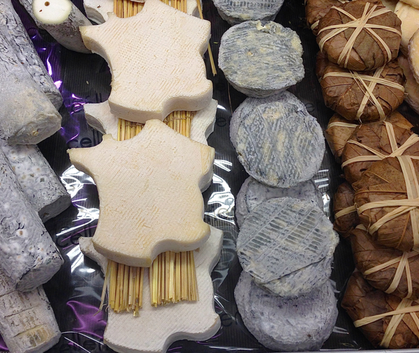 French shaped cheese at Les Halles de Lyon Paul Bocuse on eatlivetravelwrite.com
