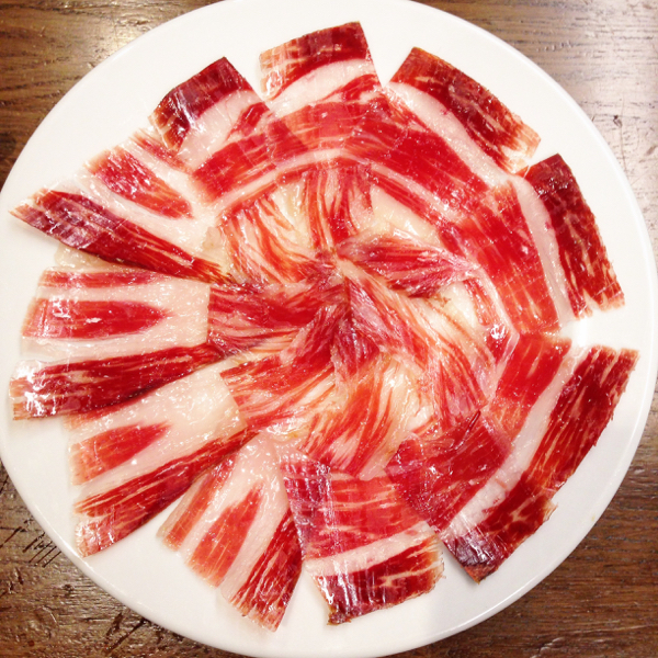 Jamon Iberico in Pamplona on the Camino de Santiago on eatlivetravelwrite.com