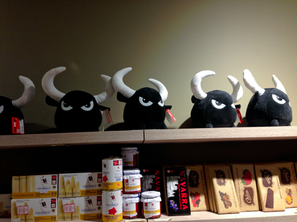 Souvenirs in Pamplona on the Camino de Santiago on eatlivetravelwrite.com