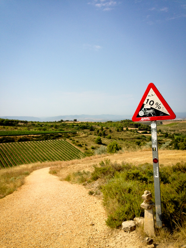 Steep descent walking the Camino with Caminon Travel Center on eatlivetravelwrite.com