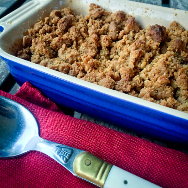 Dorie Greenspan apple cookie crumble on eatlivetravelwrite.com