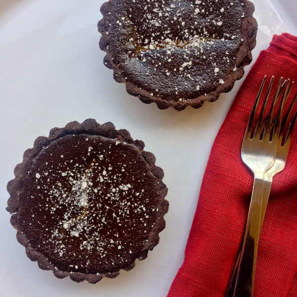 Chocolate dulce de leche tart from My Paris Kitchen on eatlivetravelwrite.com