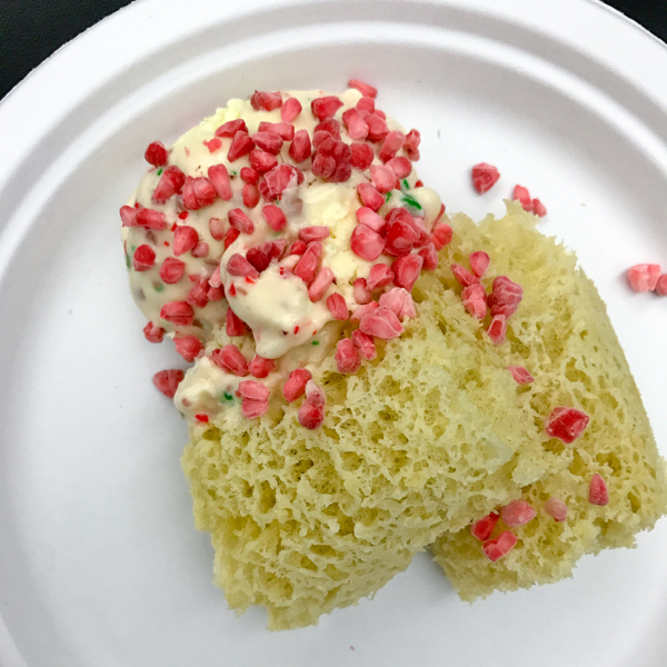 Les Petits Chefs make gingerbread micro sponge with candy cane ice ...