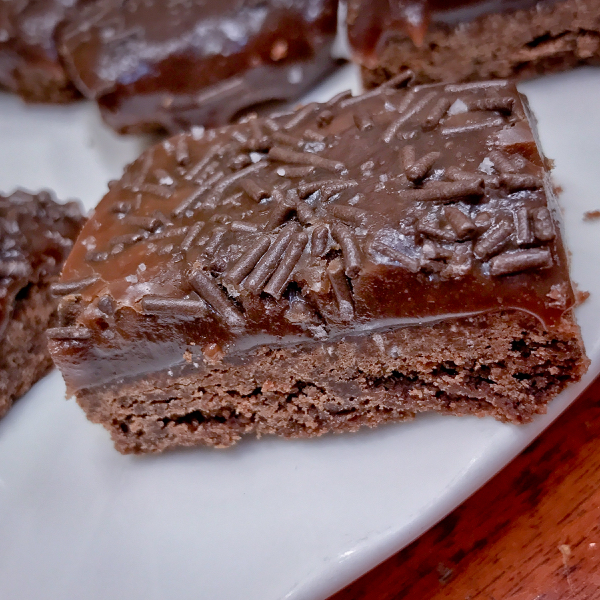 Cookies and Kindness Dorie Greenspan Salted Chocolate-Caramel Bars image on eatlivetravelwrite.com