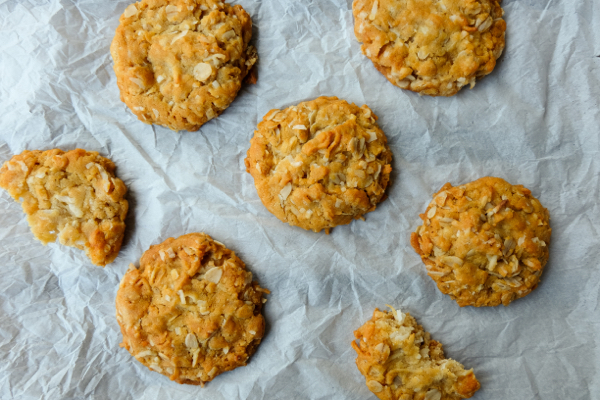 Dorie Greenspan ANZAC biscuits image on eatlivetravelwrite.com