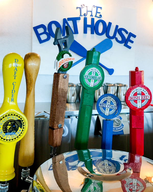 On tap at The BoatHouse at Viamede Resort on eatlivetravelwrite.com