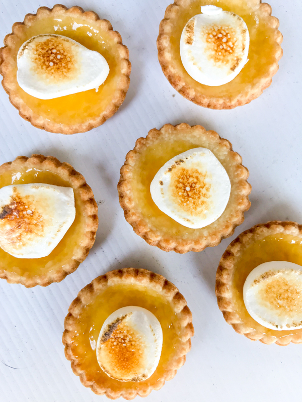 Mini lemon meringue tartlet recipe on eatlivetravelwrite.com
