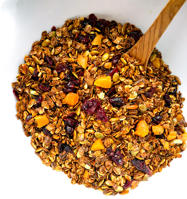 Dorie Greenspan crunchy granola on eatlivetravelwrite.com