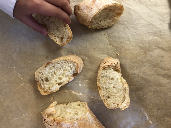 No-knead baguette made by kids on eatlivetravelwrite.com