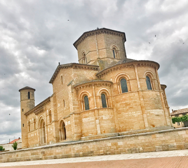 San Martin church in Fromista walking the Camino de Santiago from Castrojeriz to Fromista with Camino Travel Center on eatlivetravelwrite.com
