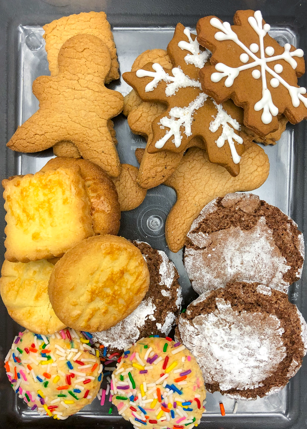 Kids bake cookies for the holidays