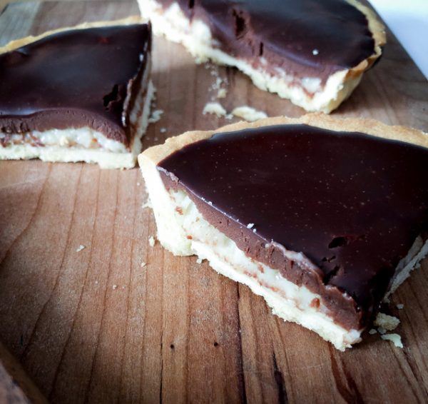 Dorie Greenspan Chocolate-Coconut Tart on eatlivetravelwrite.com