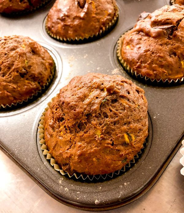Perfect Chocolate Zucchini Muffins from Best of Bridge Weekday Suppers on eatlivetravelwrite.com