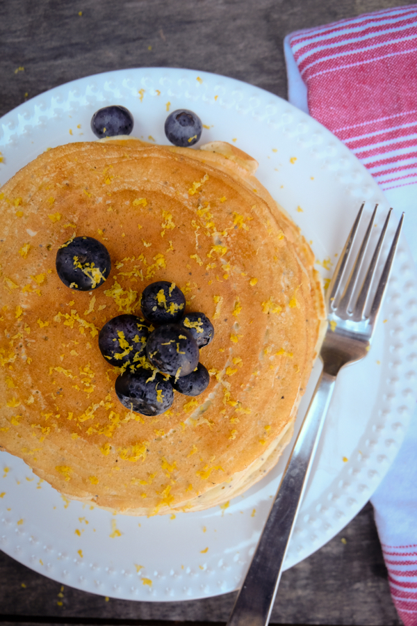 Lemon poppyseed pancakes
