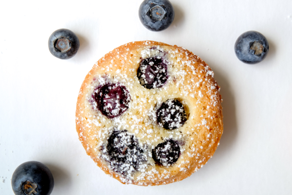 Blueberry almond tartlets