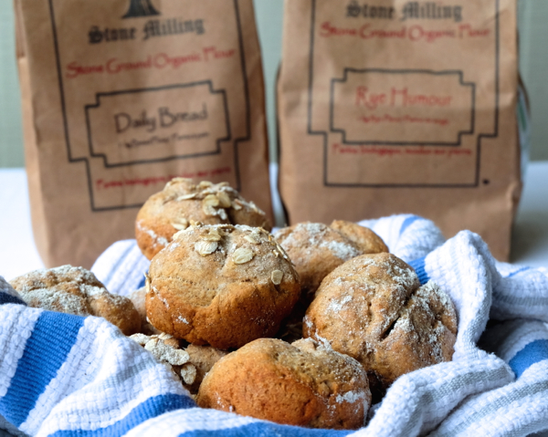 Rye soda bread dinner rolls
